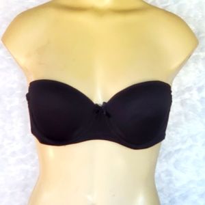 Black Strapless Bra